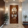 Contemporary Swing Single Entrance Door Design with Matte Finish