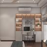 Home Office Design Integrated Into Modular Kitchen Space