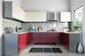 Ceramic Geometric Cube Kitchen Tile Design in Matte Finish