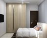 3-Door Swing Wardrobe Design with Integrated Frame Lighting