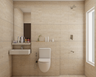 Minimal Earthy Bathroom Design - Livspace