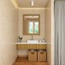 Simple Bathroom With Mirror - Livspace