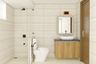 Beige Bathroom Design - Livspace