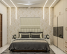 Beige Themed Bedroom Design - Livspace