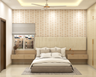 Monochromatic Beige Coloured Bedroom - Livspace