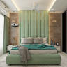 Modern Green Master Bedroom - Livspace