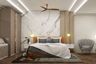 Marble Finish Master Bedroom Design - Livspace