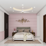 Pink Themed Contemporary Bedroom - Livspace