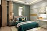 Master Bedroom Design In Green - Livspace