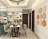 Modern Dining Room With Crockery Unit - Livspace