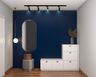 Dark Blue Foyer Design - Livspace