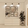 White And Black Foyer Design - Livspace