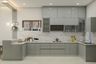 Modern Kitchen Design In Grey - Livspace