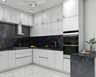 White Kitchen Design - Livspace
