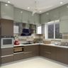Compact Well-Lit Kitchen Design - Livspace