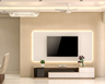 Beige Spacious TV Unit - Livspace