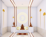False Ceiling For Pooja Room - Livspace