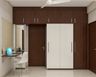 Brown And White Wardrobe - Livspace