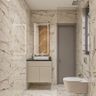 7X5 Ft Cream And Brown Small Bathroom Design - Livspace