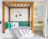 Kids' Bedroom With A Canopy Bed And A Swing Wardrobe - Livspace