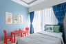 Kids' Bedroom With A Red Table And Chairs - Livspace
