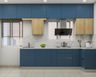13x11 Ft L-Shaped Kitchen Design With Drawer Storage - Livspace