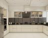 14x11 Ft U-Shaped Kitchen Design With Task Lighting - Livspace