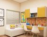 Yellow And White Study Room Design - Livspace