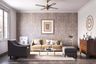 12x8 Ft Vintage Wallpaper Design For Living Rooms - Livspace