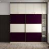 Purple And White 2-Door Sliding Wardrobe Design - Livspace