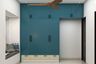 4-Door Blue Swing Wardrobe Design - Livspace