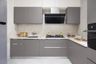Modular Grey L-Shaped Kitchen Design