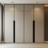 Grey 4-Door Swing Wardrobe Design