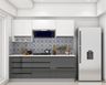 Parallel Kitchen with White Loft Units