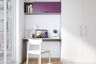Home office design with wardrobe storage