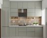 Grey Modular Parallel Kitchen Design