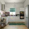 Contemporary Kitchen Design With Multicoloured Moroccan Tiles - Livspace
