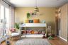 Warm Beige Wall Paint Design For Kids Bedrooms - Livspace