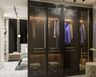 4-Door Transparent Swing Wardrobe Design