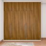 Modern 5-Door Swing Wardrobe in Walnut Bronze - Livspace