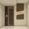 Modern Entrance Door Design with Matte Finish Single Swing Door