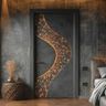 Eclectic Door Design with Swing Single Bedroom Entrance Matte Finish