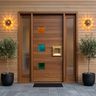 Contemporary Door Design with Swing Single Main Entrance Semi Glossy Finish