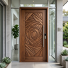 Modern Swing Single Entrance Door Design with Matte Finish