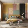 Contemporary False Ceiling Design with Single Layer Painted Gypsum Structure