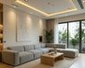 Minimal False Ceiling Design with Double Layer Painted Gypsum Structure Setup