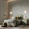 Scandinavian Kids Bedroom Design with Mint Green Bed and Storybook Animal Wall Art