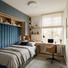 Space Saving Design Featuring Open Display Cabinets and Concealed Drawers