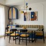 Space Saving Design with Built-In Banquette Dining Bench Seating Setup