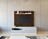 TV Unit Design with Grey White and Copperworks Finish